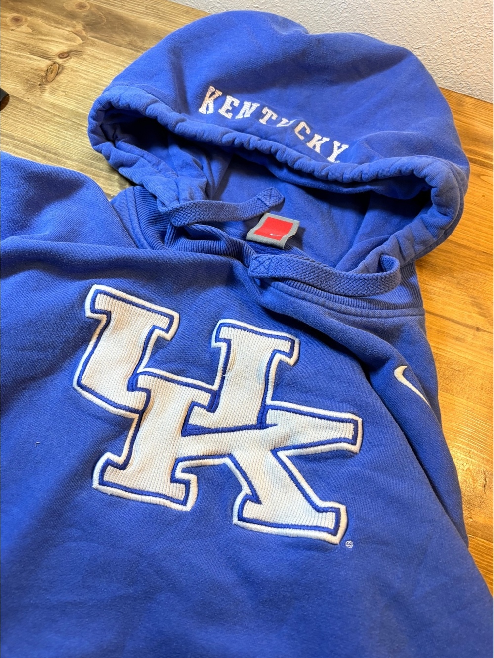 Vintage Y2K Nike Team University of Kentucky Wildcats Hoodie Media Pocket Size M